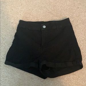 Black high waisted shorts